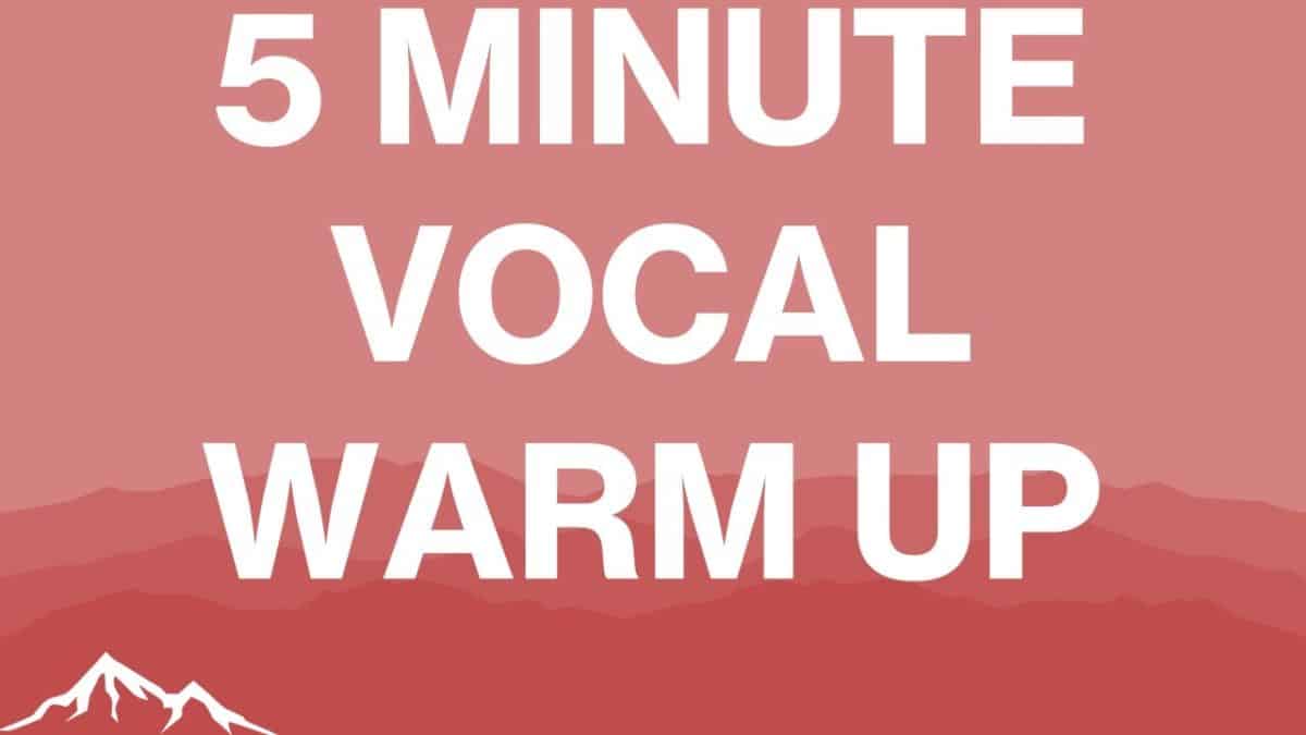 5 Minute Vocal Warm-Up. The Blogging Musician @ adamharkus.com. Src: Derrik Rockne