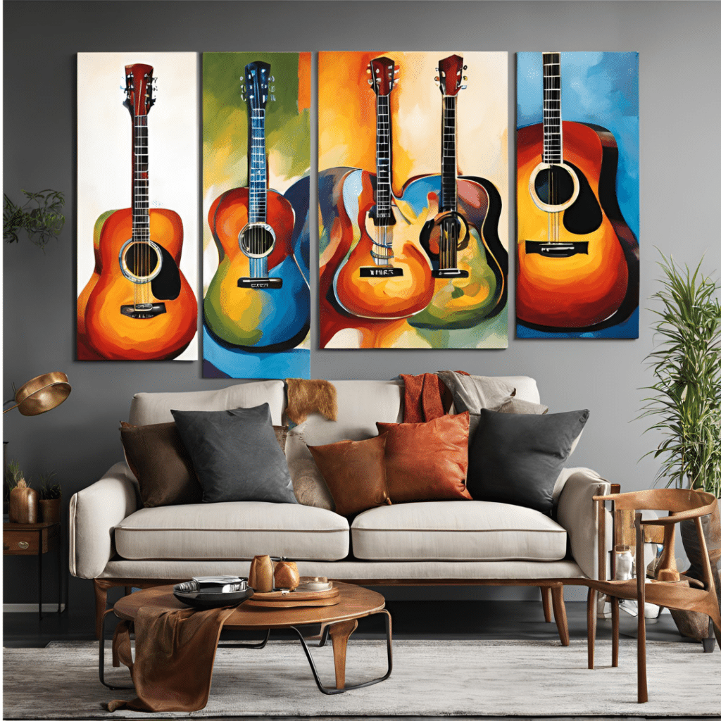 How To Find Stylish Canvas Wall Art Guitar Pieces That Fit Your Style. The Blogging Musician @ adamharkus.com